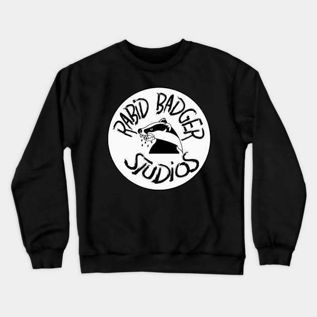 Rabid Badger Logo Crewneck Sweatshirt by Freq501